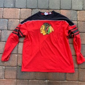 Vintage Reebok Chicago Blackhawks Long Sleeve Shirt